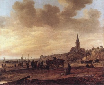 Beach at Scheveningen Jan van Goyen Oil Paintings